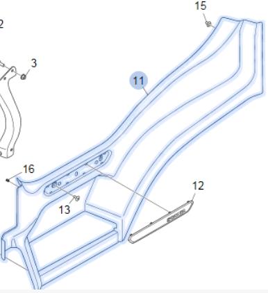 2610025 FENDER （CG）LH      for SCANIA 