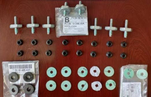  SUN VISOR SCREW FIT SET for RENAULT 