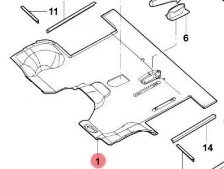 97259905 CAB CARPET for  IVECO 